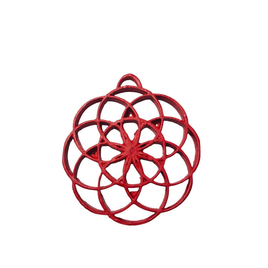Flower Of Life Pendant                       (Whole Lotta Red)