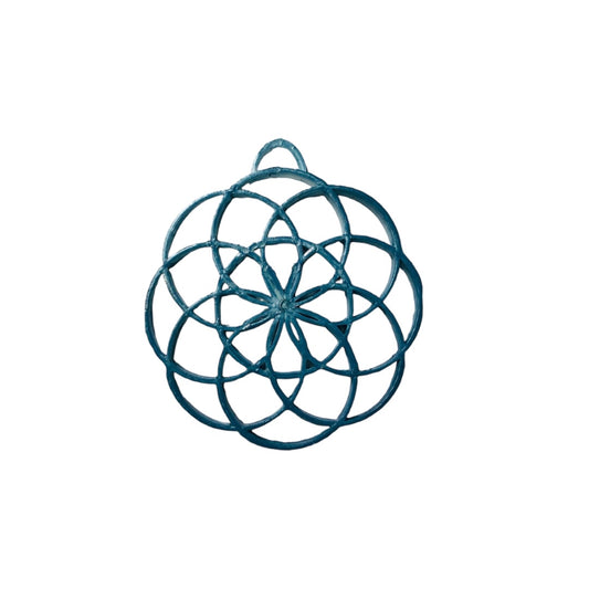 Flower Of Life Pendant                      (Ocean Blue)