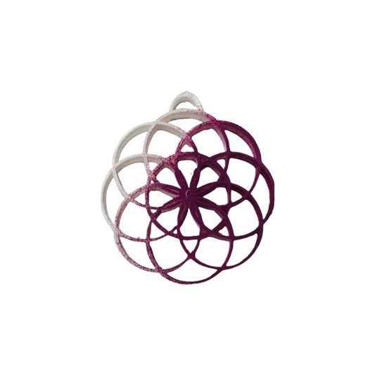 Flower Of Life Pendant (Dragon Purple Gradient￼)