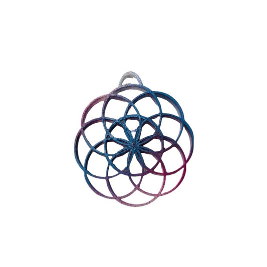 Flower Of Life Pendant                            (Tulip Mix Splash￼)