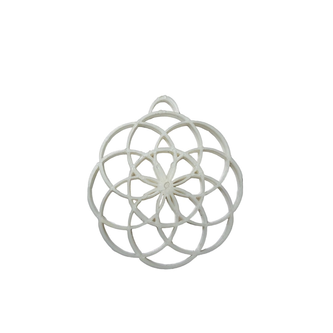 Flower Of Life Pendant (White)