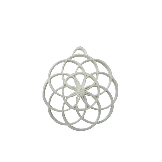 Flower Of Life Pendant (White)