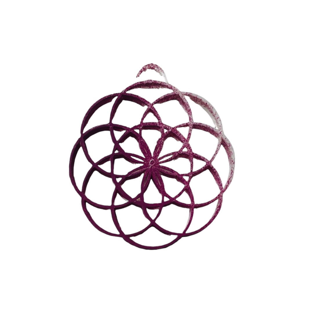 Flower Of Life Pendant                         (Dragon Purple)