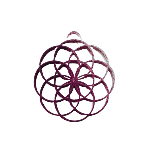 Flower Of Life Pendant                         (Dragon Purple)