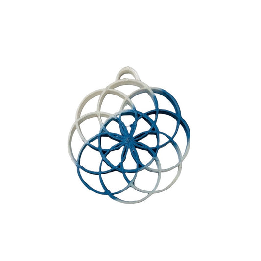 Flower Of Life Pendant                      (Tulip Blue)